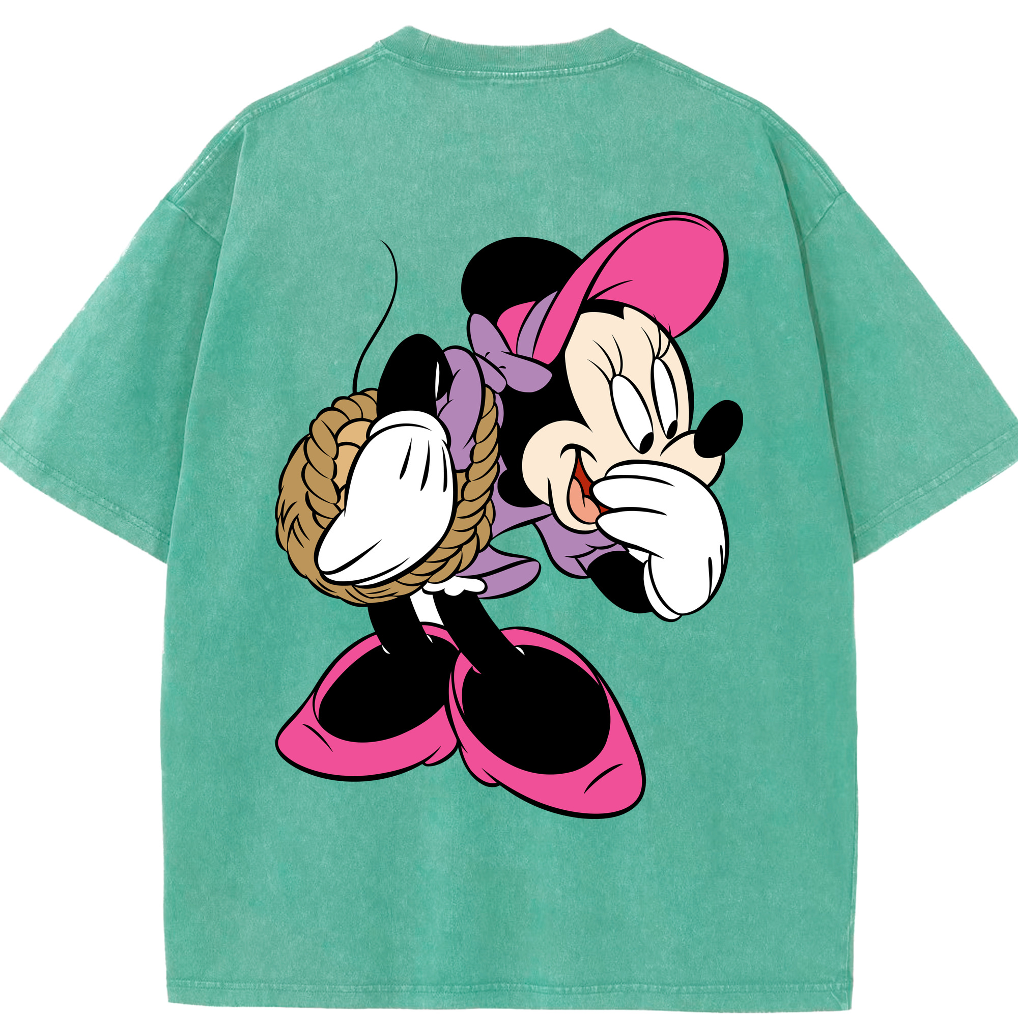（画像用） ミッキーマウス Mickey Mouse 綿100% ヴィンテージ風 半袖Tシャツ（背面プリント）
